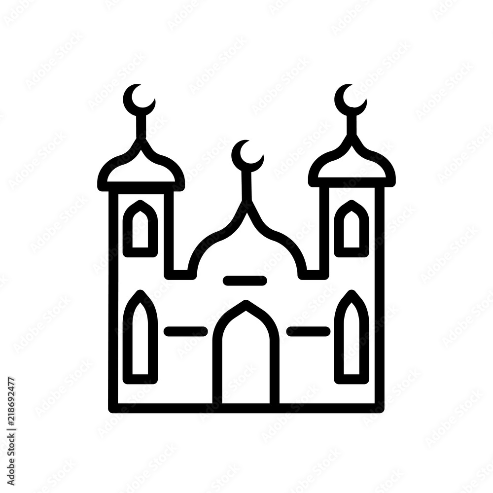 mosque icon on white background. Modern icons vector illustration. Trendy mosque icons mosque icon on white background. Modern icons vector illustration. Trendy mosque icons