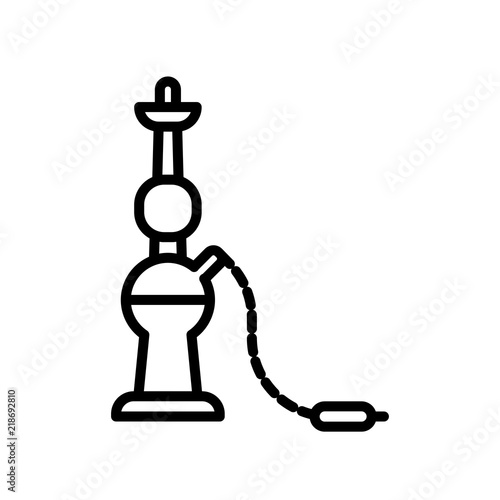 hookah icon on white background. Modern icons vector illustration. Trendy hookah icons