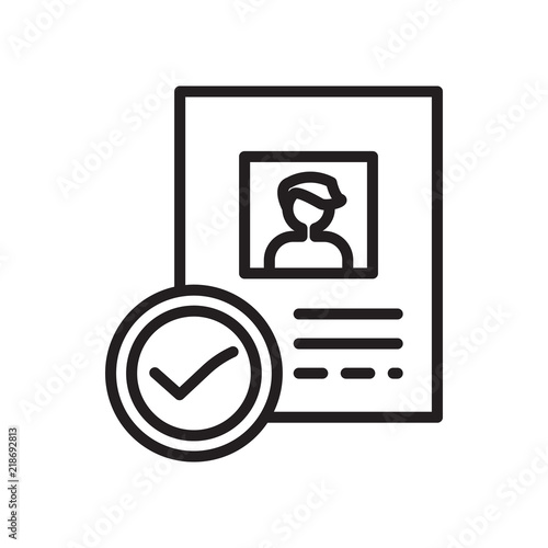 Approved icon vector isolated on white background, Approved sign