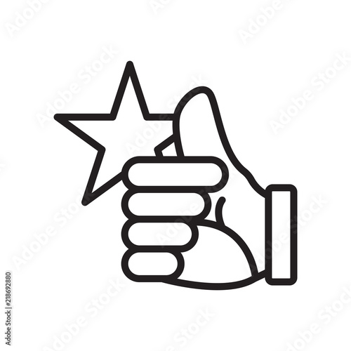 Rating icon vector isolated on white background, Rating sign