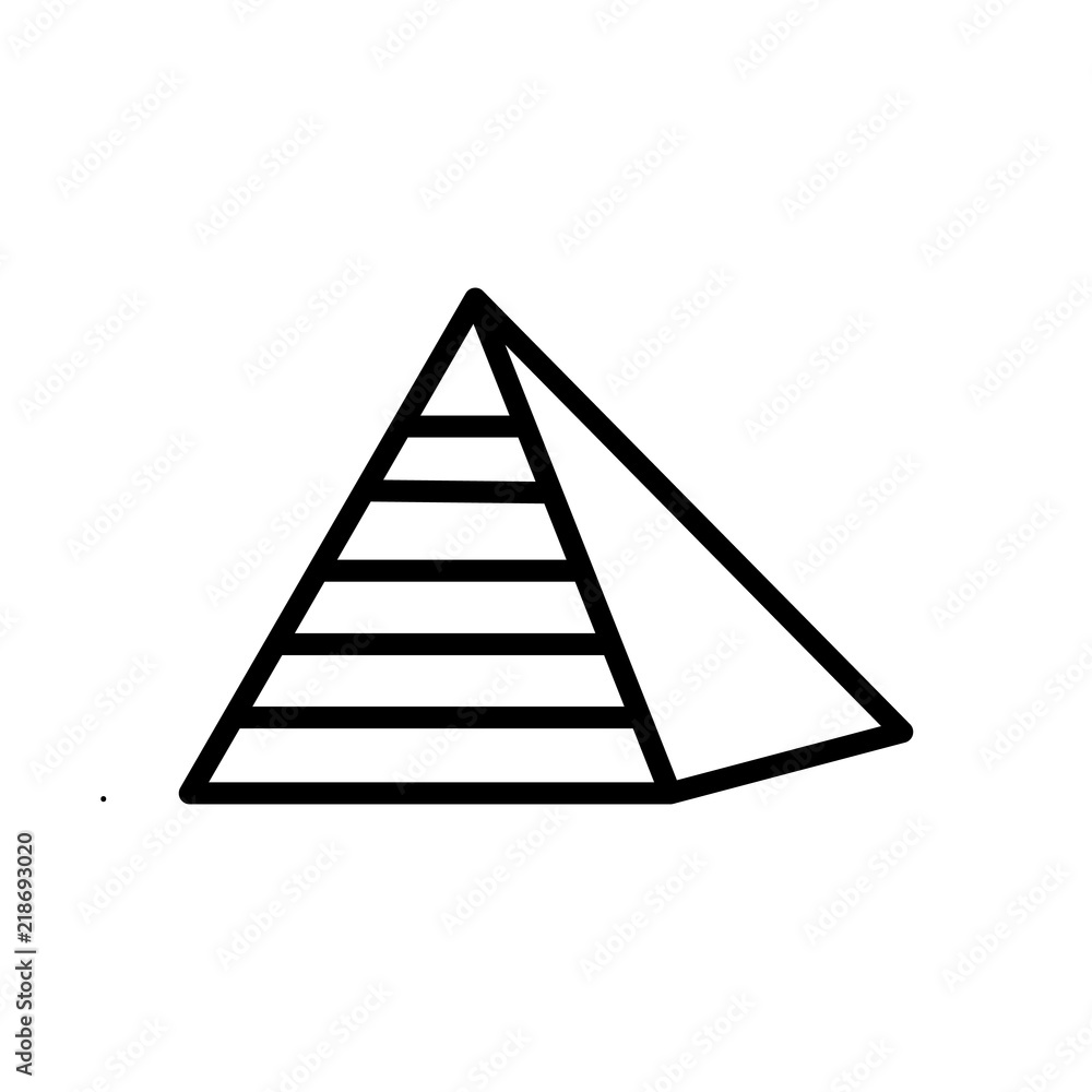 pyramids icon on white background. Modern icons vector illustration. Trendy pyramids icons pyramids icon on white background. Modern icons vector illustration. Trendy pyramids icons
