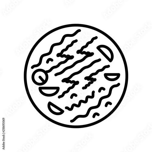 chow mein icon isolated on white background. Modern and editable chow mein icon. Simple icons vector illustration.