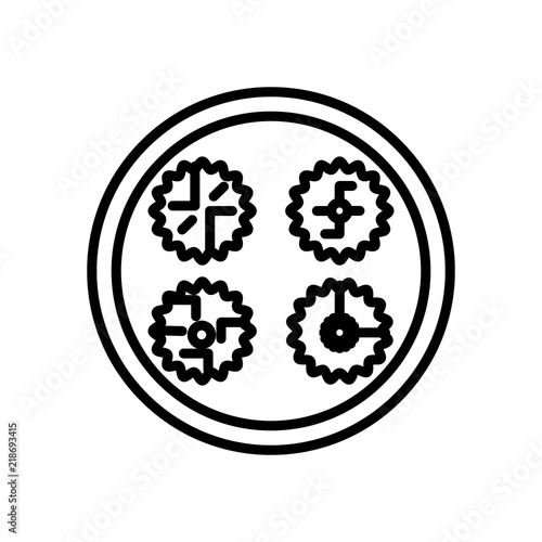 moon cake icon isolated on white background. Modern and editable moon cake icon. Simple icons vector illustration.