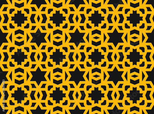 Jewish semaless pattern with star of David israel geometric ornament texture background