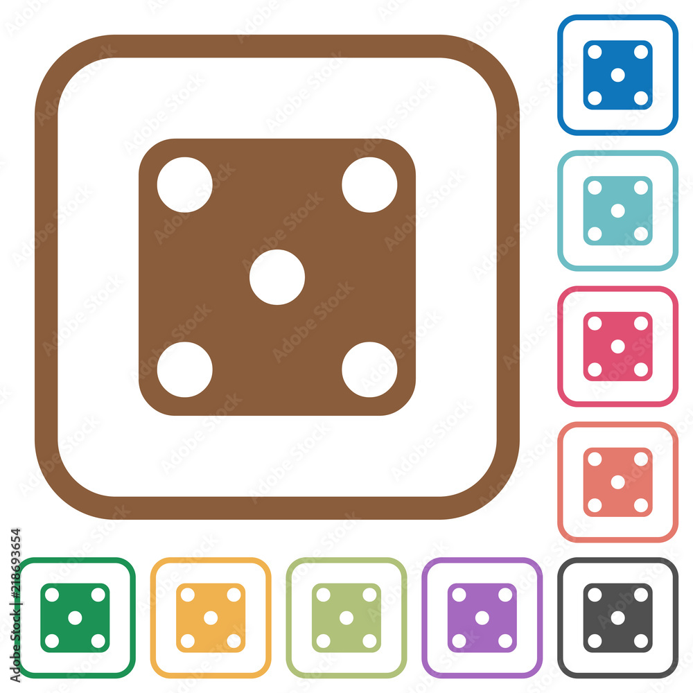 Domino five simple icons Domino five simple icons