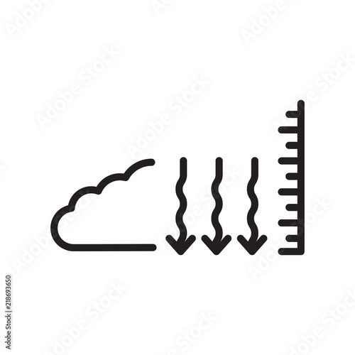 Pressure icon vector isolated on white background, Pressure sign