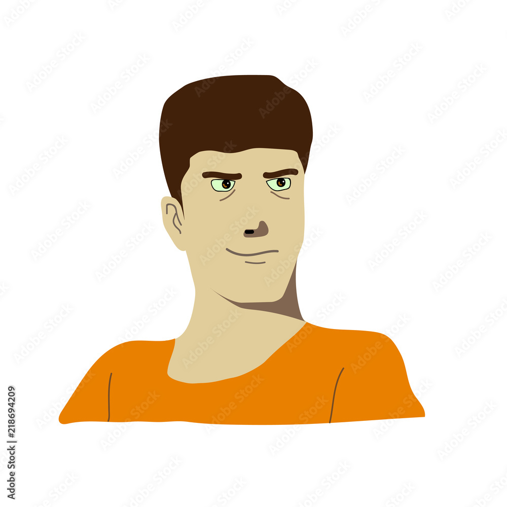 Man face icon vector illustration graphic design, man avatar icon Man face icon vector illustration graphic design, man avatar icon