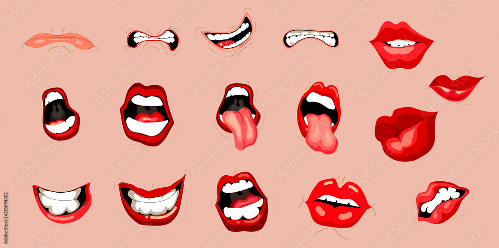 Pouty Lips Cartoon Image