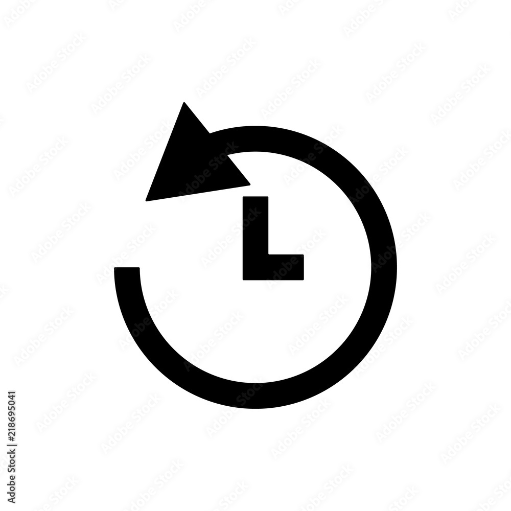 clock history icon. Element of web icon for mobile concept and web apps. Thin line clock history icon can be used for web and mobile clock history icon. Element of web icon for mobile concept and web apps. Thin line clock history icon can be used for web and mobile