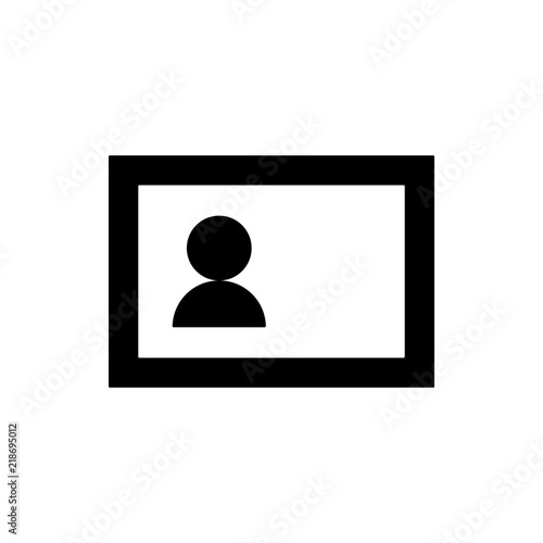 Business card icon. Element of web icon for mobile concept and web apps. Thin line Business card icon can be used for web and mobile