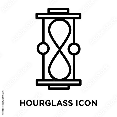 hourglass icons isolated on white background. Modern and editable hourglass icon. Simple icon vector illustration.