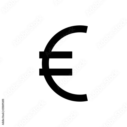 euro sign icon. Element of web icon for mobile concept and web apps. Thin line euro sign icon can be used for web and mobile