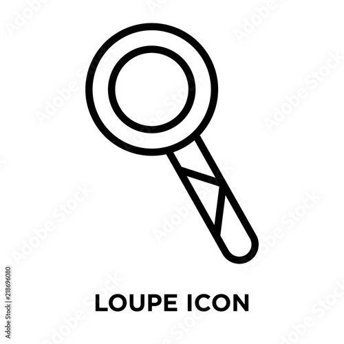 loupe icons isolated on white background. Modern and editable loupe icon. Simple icon vector illustration.