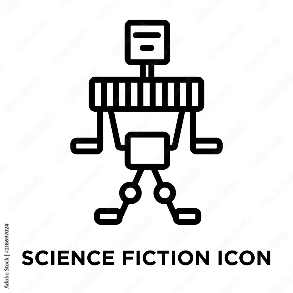 Science fiction icon vector isolated on white background, Science fiction sign , linear and stroke elements in outline style Science fiction icon vector isolated on white background, Science fiction sign , linear and stroke elements in outline style