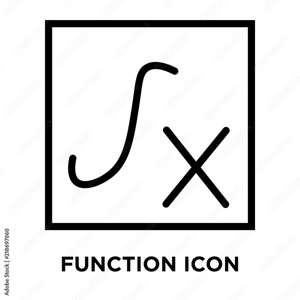 function icons isolated on white background. Modern and editable ...