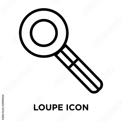 loupe icons isolated on white background. Modern and editable loupe icon. Simple icon vector illustration.