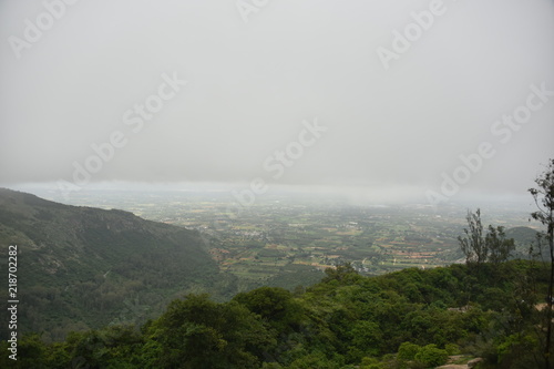 Nandi hills landscape view  Karnataka  India