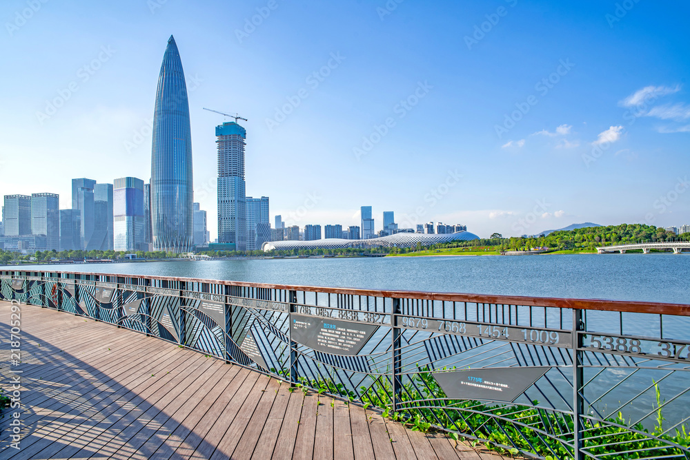 Shenzhen Talent Park under the blue sky