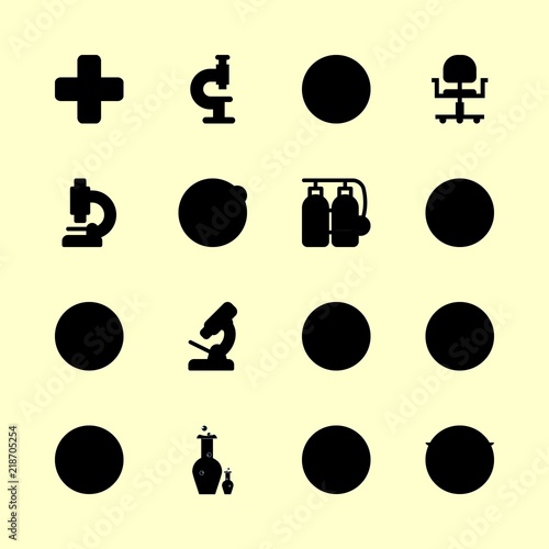 16 hospital icons set