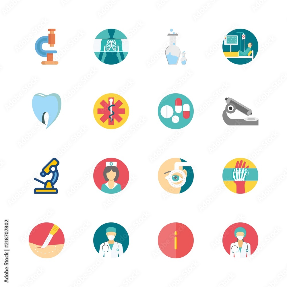 16 hospital icons set 16 hospital icons set