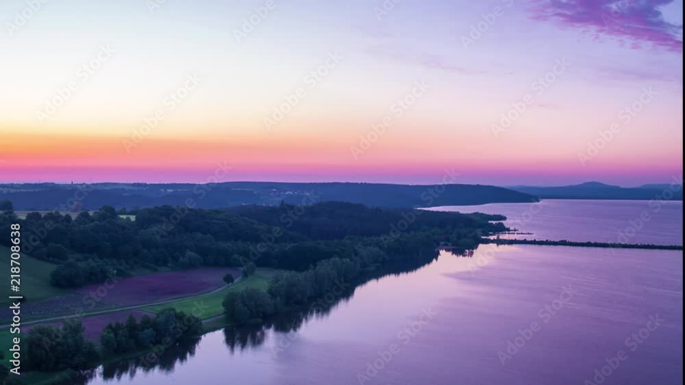 Purple sunrise at the lake Purple sunrise at the lake