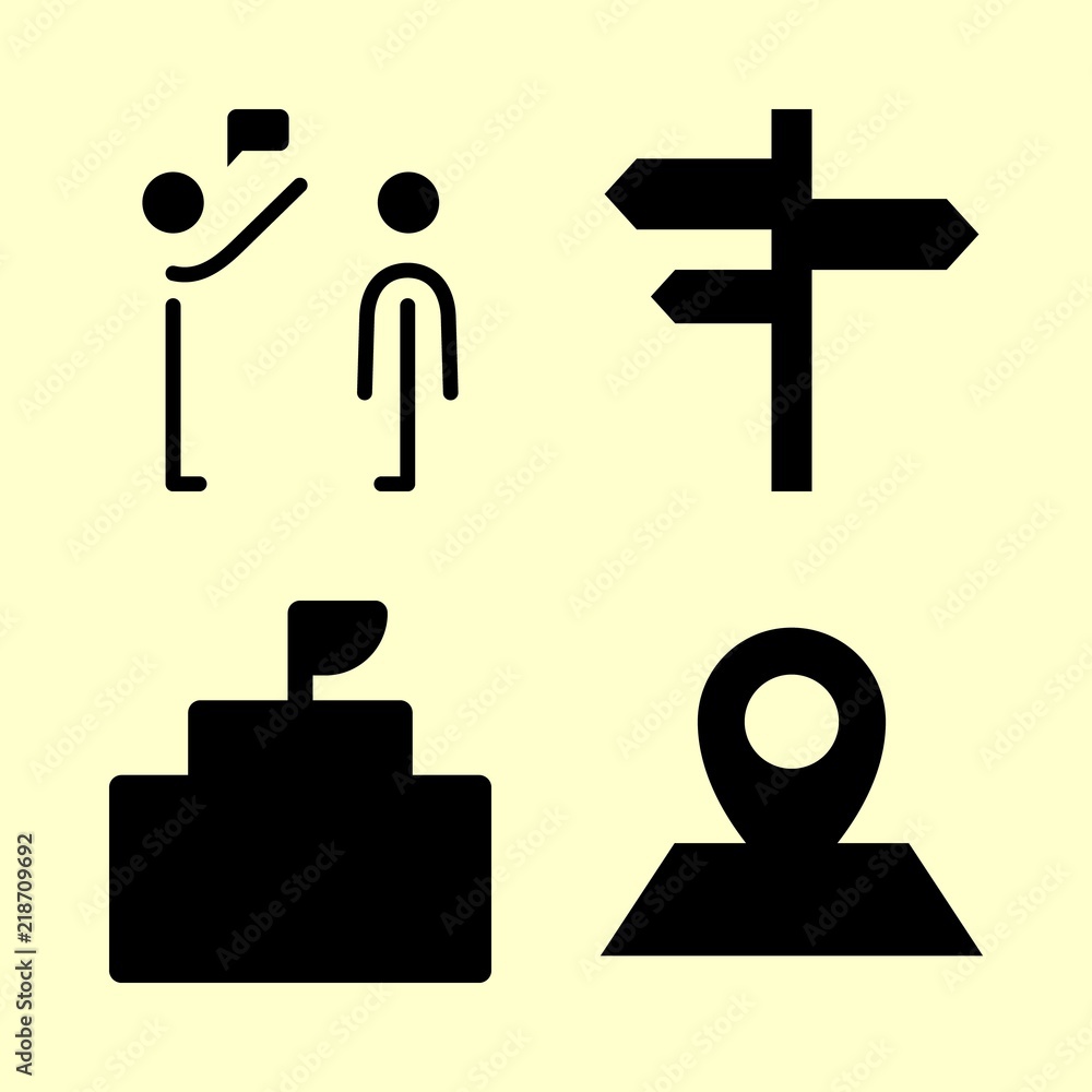 flag vector icons set. salutation, white house and maps and flags in this set flag vector icons set. salutation, white house and maps and flags in this set