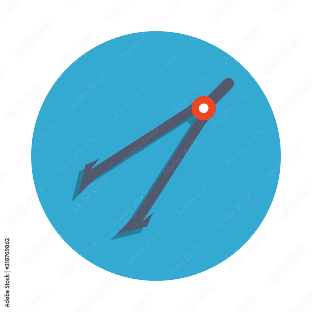 Drawing compasses colored in blue badge icon. Element of school icon for mobile concept and web apps. Detailed drawing compass icon can be used for web and mobile Drawing compasses colored in blue badge icon. Element of school icon for mobile concept and web apps. Detailed drawing compass icon can be used for web and mobile