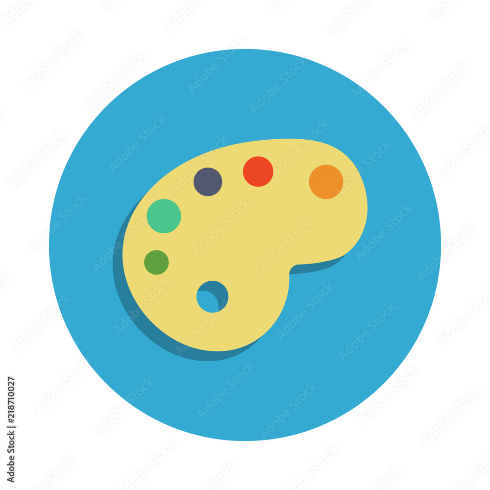 paint palette colored in blue badge icon. Element of school icon for mobile concept and web apps. Detailed paint palette icon can be used for web and mobile paint palette colored in blue badge icon. Element of school icon for mobile concept and web apps. Detailed paint palette icon can be used for web and mobile