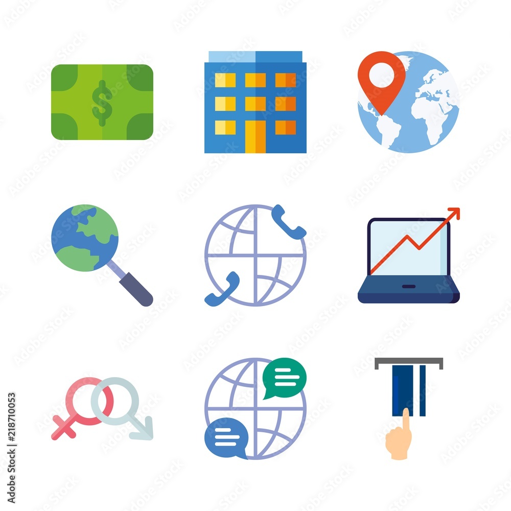 finance vector icons set. stats, internet, worldwide and money in this set finance vector icons set. stats, internet, worldwide and money in this set