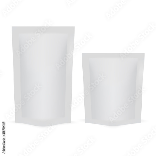Blank of doy pack for your design. mock up. Vector.