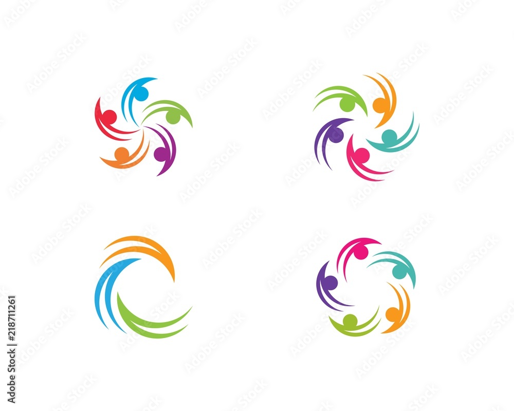 community care Logo template community care Logo template