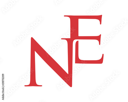 red initial typography typeset typeface alphabet font image vector icon