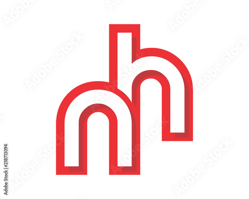 red typography alphabet font typeset logotype image vector icon