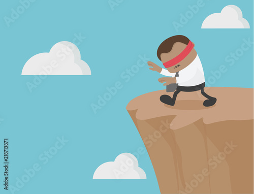 African businesses are blindfolded. way to the cliff. Scams and the exploitation of others