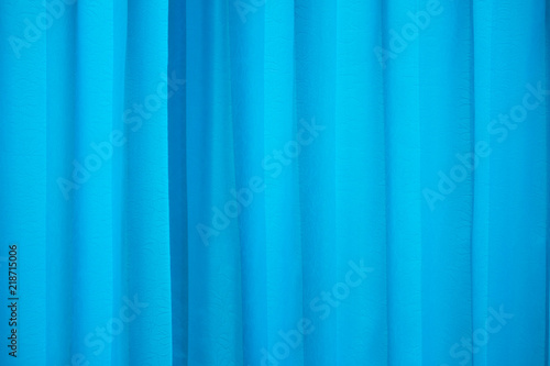 Blue folded curtain nice as background