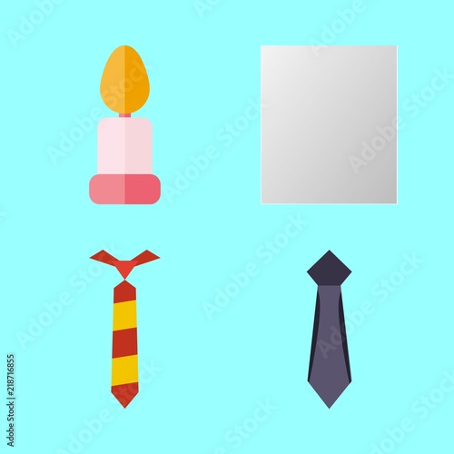 peace vector icons set. dove, candle and tie in this set