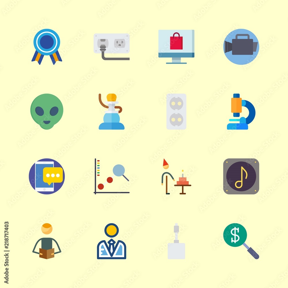 16 technology icons set 16 technology icons set