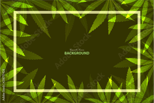 green cannabis leaf drug marijuana herb Background.
