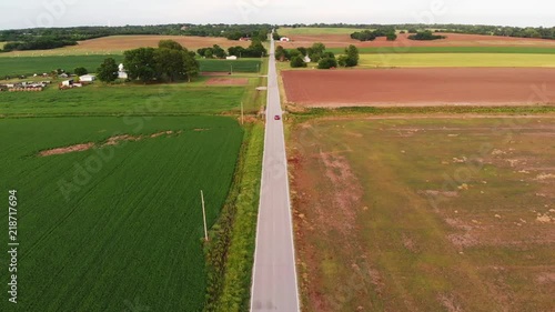 driving through the country 