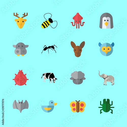 16 animal icons set © Orxan