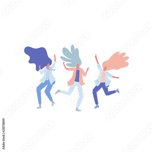 Happy Dancing People Vector
