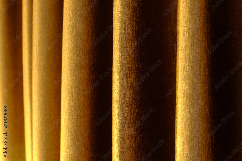 Fototapeta premium close up of background texture a gold fabric pattern.