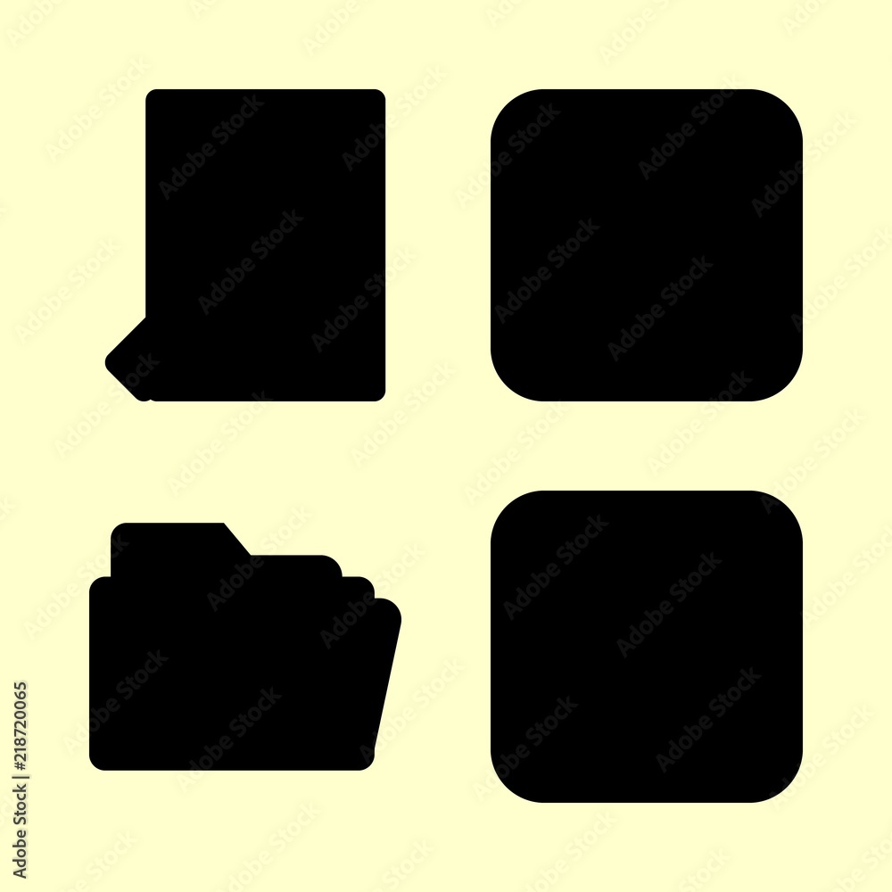 folder vector icons set. music folder, file and music file in this set folder vector icons set. music folder, file and music file in this set