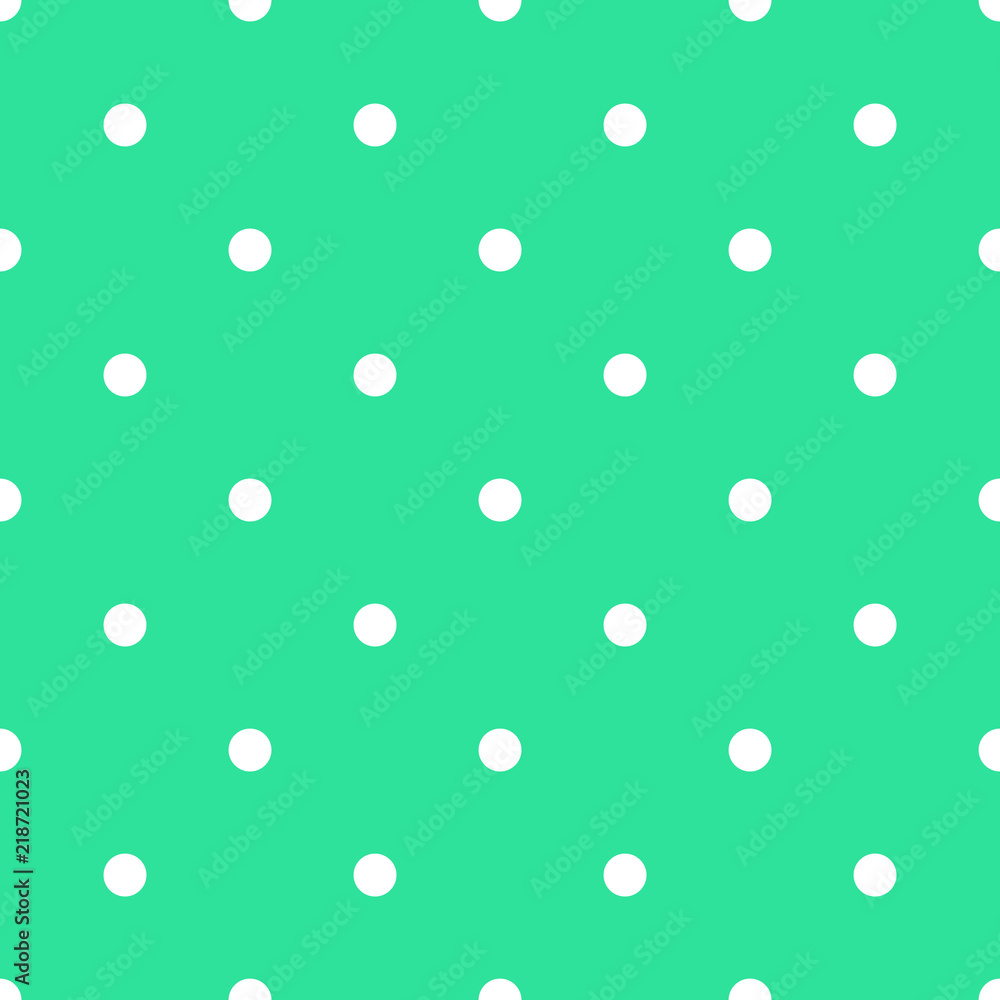 polkadot green background