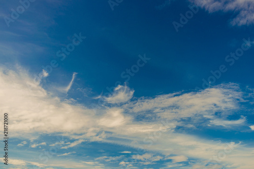 Nature weatherbackground of blue sky with cloud