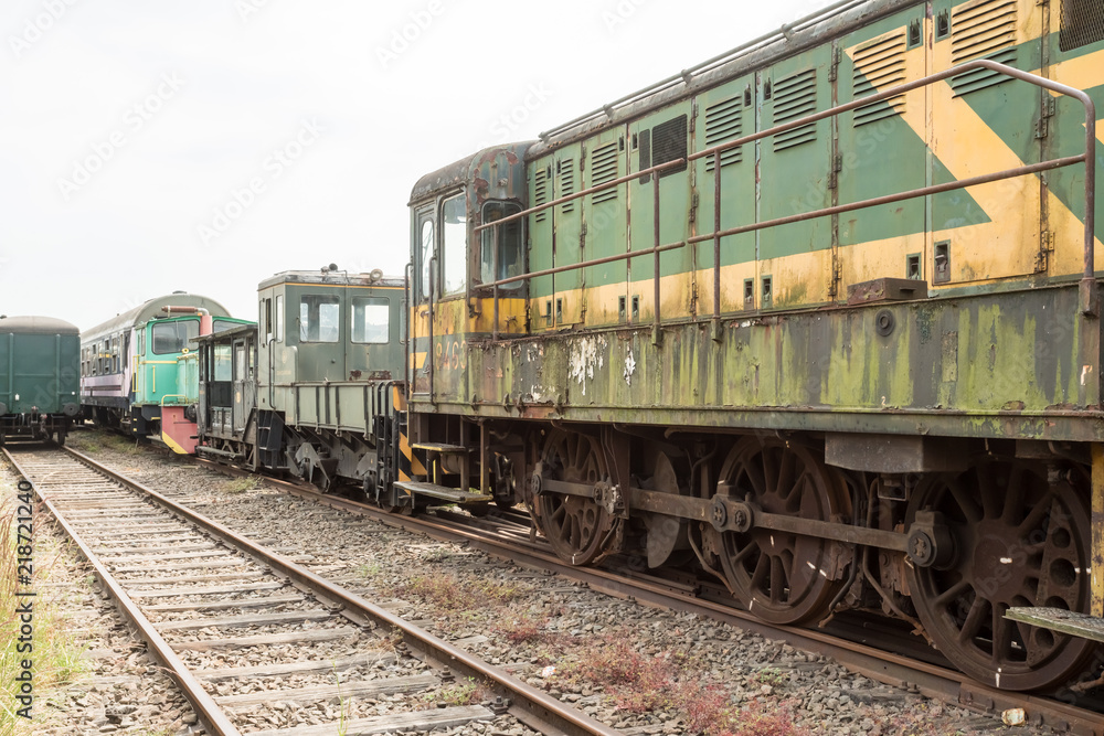 an train graveyard