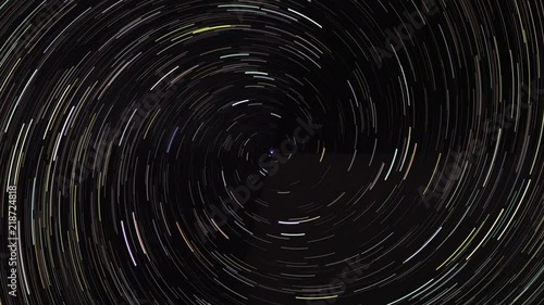 Vortex Star Trail 30 Seconds 4k 30 Fps Time Lapse Video, Easy to Use, Set to Blend Mode on Your Main Video and Apply Mask.