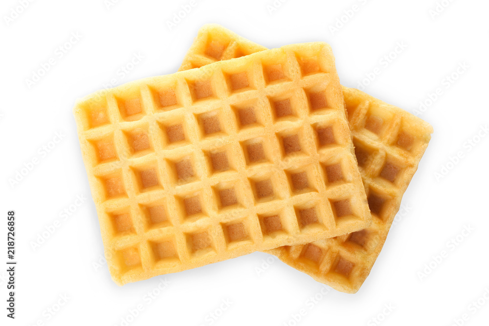 Two Belgian waffles Two Belgian waffles