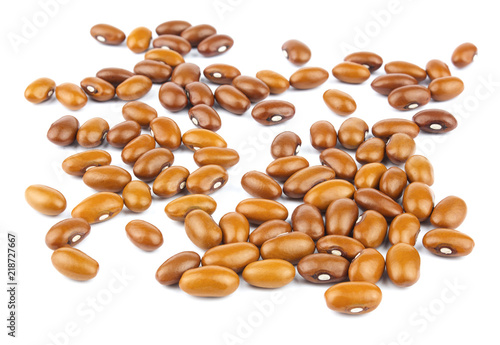 Haricot beans isolated on white background