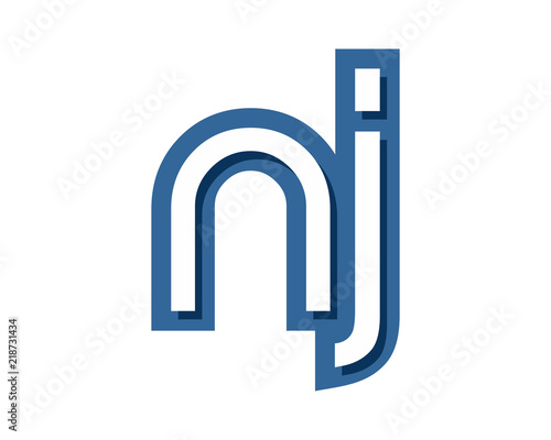 blue typography alphabet font typeset logotype image vector icon